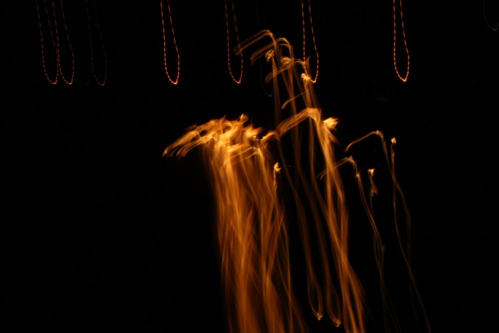 Feuershow am Strand vom Valle Gran Rey